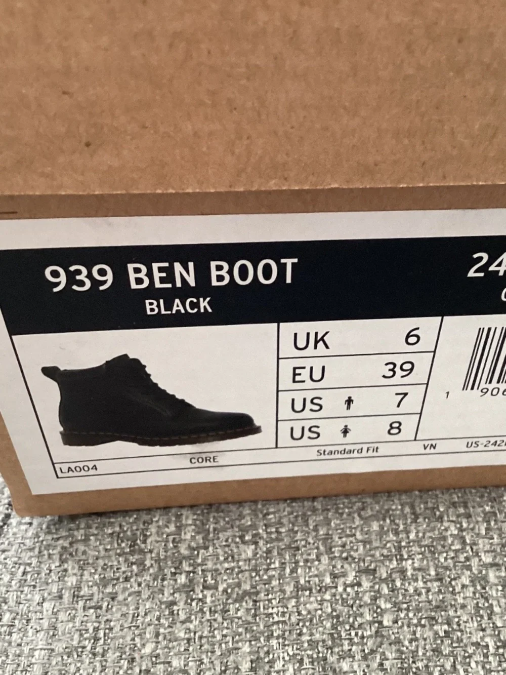 Dr. Martens 939 Ben Boot, size US 8/ EU 39
